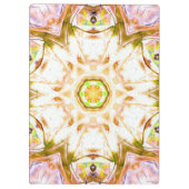 Elegant abstract bloemendesign patroon chique yoga klembord (Achterkant)
