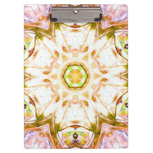 Elegant abstract bloemendesign patroon chique yoga klembord (Voorkant)