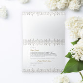 Elegant Abstract bloemenhaar Bloeit Vrouwendag Bedankkaart