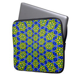 Elegant Abstract bloemenpatroon Laptop Sleeve