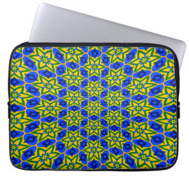 Elegant Abstract bloemenpatroon Laptop Sleeve