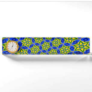 Elegant Abstract bloemenpatroon Naambordje