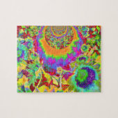 Elegant abstract bloemenschilderij legpuzzel (Horizontaal)