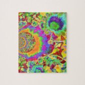 Elegant abstract bloemenschilderij legpuzzel (Verticaal)