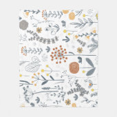 Elegant Abstract bloemig naadloos patroon Fleece Deken (Voorkant)