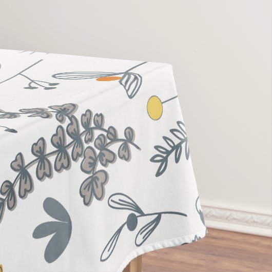 Elegant Abstract bloemig naadloos patroon Tafelkleed (Voorbeeld)