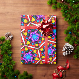 Elegant Abstract bloemmotief Cadeaupapier