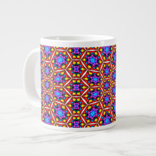 Elegant Abstract bloemmotief Grote Koffiekop