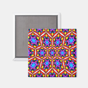 Elegant Abstract bloemmotief Magneet