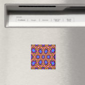 Elegant Abstract bloemmotief Magneet (Insitu (Vaatwasser))
