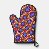 Elegant Abstract bloemmotief Ovenwant (Voorkant)