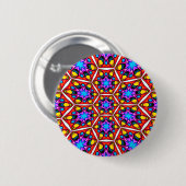 Elegant Abstract bloemmotief Ronde Button 5,7 Cm (Voorkant /achterkant)