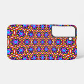 Elegant Abstract bloemmotief Samsung Galaxy Hoesje (Achterkant horizontaal)