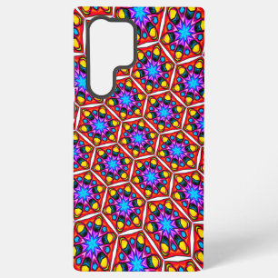 Elegant Abstract Bloemmotief Samsung Galaxy Hoesje