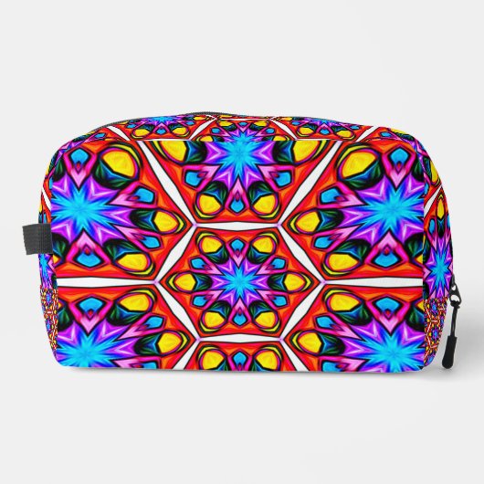 Elegant Abstract bloemmotief Toilettasje (Voorkant)