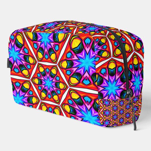 Elegant Abstract bloemmotief Toilettasje (Rechterhoek)