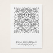 Elegant Abstract bloemmotief Visitekaartje (Voorkant)