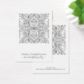 Elegant Abstract bloemmotief Visitekaartje (Bureau)