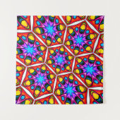 Elegant Abstract bloemmotief Wandkleed (Voorkant (horizontaal))