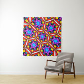Elegant Abstract bloemmotief Wandkleed (In Situ (horizontaal))