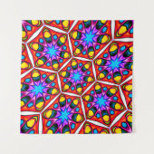 Elegant Abstract bloemmotief Wandkleed (Voorkant)