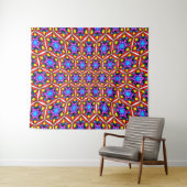 Elegant Abstract bloemmotief Wandkleed (In Situ (horizontaal))