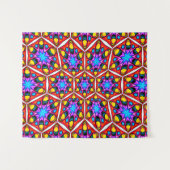 Elegant Abstract bloemmotief Wandkleed (Voorkant (horizontaal))