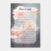 Elegant Abstract Blush Flower Misty Flow Post-it® Notes (Voorkant)