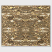 Elegant Abstract bruin goudzoekend Cadeaupapier (Vlak)