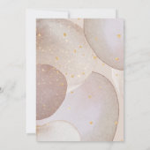 ELEGANT ABSTRACT BUBBLE WEDING KAART (Achterkant)