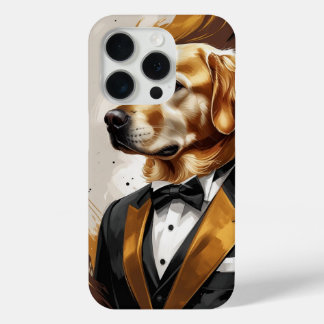 "Elegant Abstract Dog – Modern Art in Style" iPhone 15 Pro Case