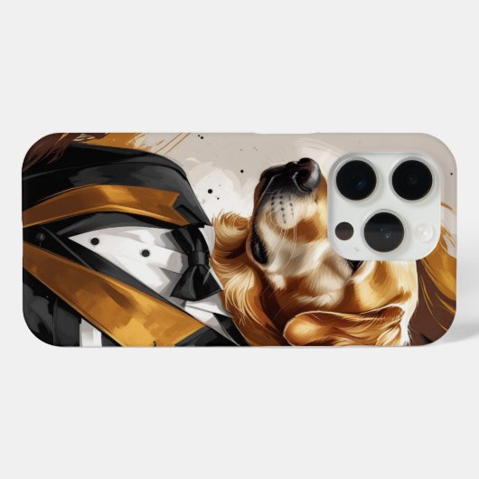 "Elegant Abstract Dog – Modern Art in Style" Case-Mate iPhone Case (Achterkant (horizontaal))