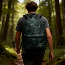 Elegant Abstract Donkergroen Tie Dye Pattern