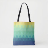 Elegant abstract driehoek ombre Patroon Tote Bag (Voorkant)