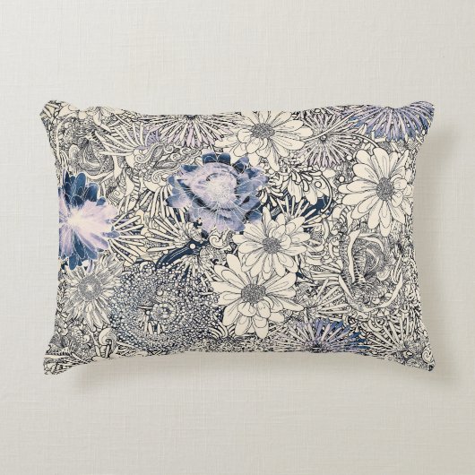 Elegant Abstract Floral Achtergrond | Accent Kussen (Voorkant)