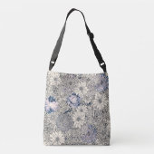 Elegant  Abstract Floral Achtergrond | Crossbody Tas (Achterkant)