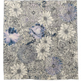 Elegant  Abstract Floral Achtergrond | Douchegordijn (Voorkant)