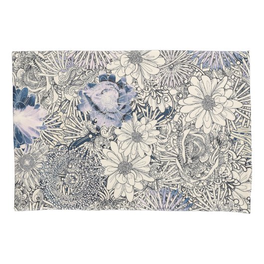 Elegant  Abstract Floral Achtergrond | Kussensloop (Voorkant-Links)