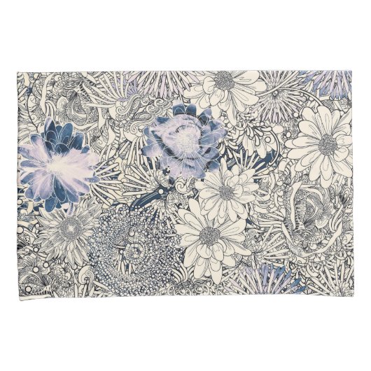 Elegant  Abstract Floral Achtergrond | Kussensloop (Voorkant-Rechts)