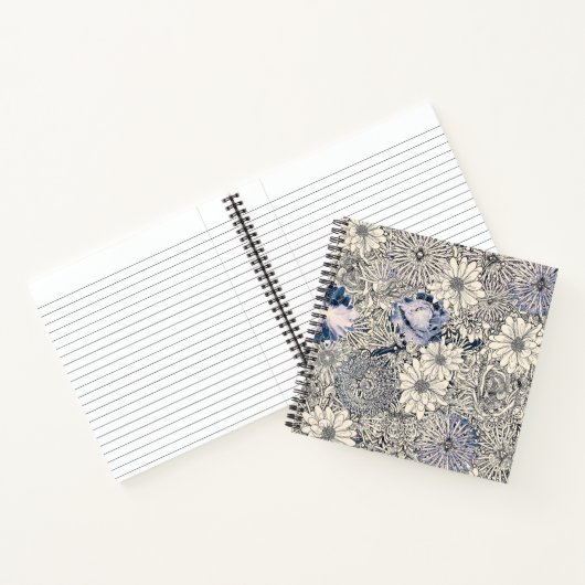 Elegant  Abstract Floral Achtergrond | Notitieboek (Binnen)