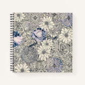 Elegant  Abstract Floral Achtergrond | Notitieboek (Voorkant)