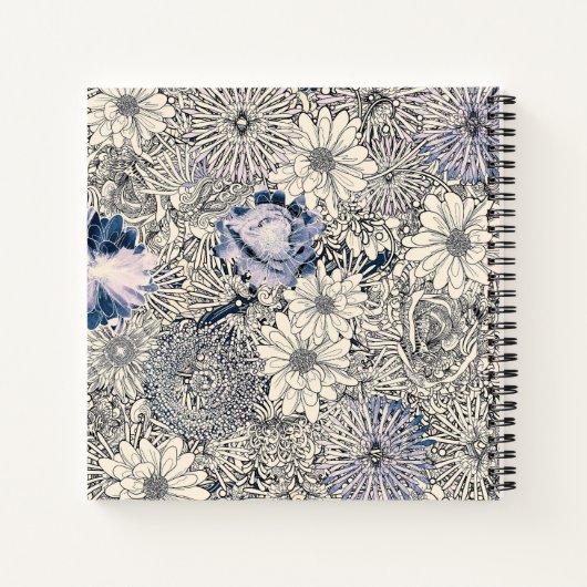 Elegant  Abstract Floral Achtergrond | Notitieboek (Achterkant)