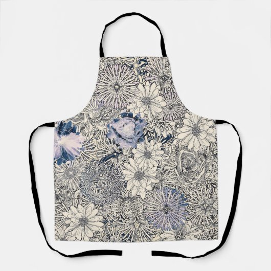 Elegant  Abstract Floral Achtergrond | Schort (Voorkant)