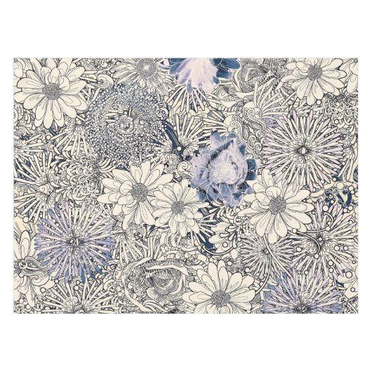 Elegant Abstract Floral Achtergrond | Tafelkleed (Voorkant (Horizontaal))