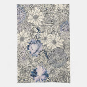 Elegant  Abstract Floral Achtergrond | Theedoek (Verticaal)