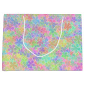 Elegant Abstract Flowers Colorful Floral Sjabloon Groot Cadeauzakje (Voorkant)