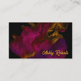 Elegant abstract fluweel waterverf Visitekaartje