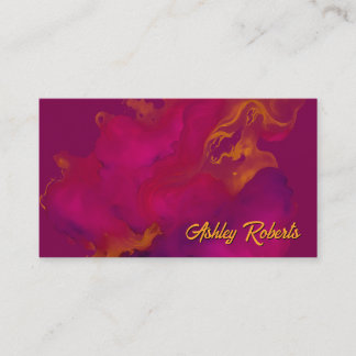 Elegant abstract fluweel waterverf Visitekaartje