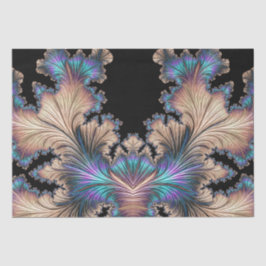 Elegant Abstract Fractal Feathers 11 Decoupage Tissuepapier