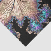 Elegant Abstract Fractal Feathers 12 Decoupage Tissuepapier (Detail)
